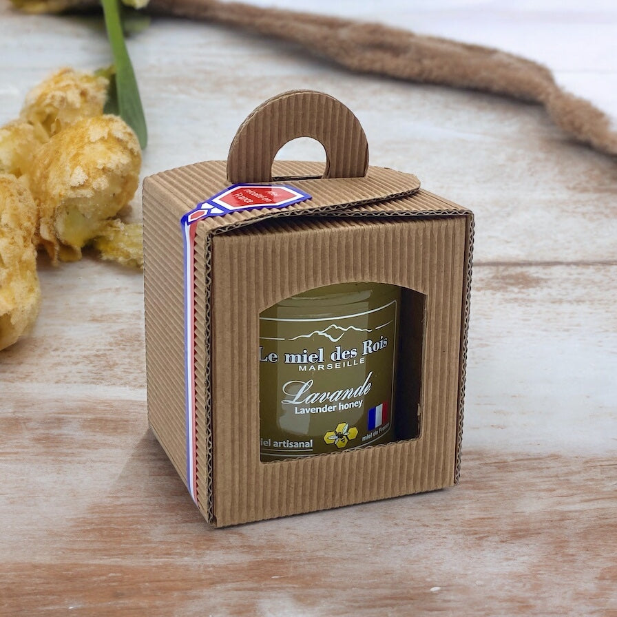 Coffret cadeau un pot de miel de 250g origine France