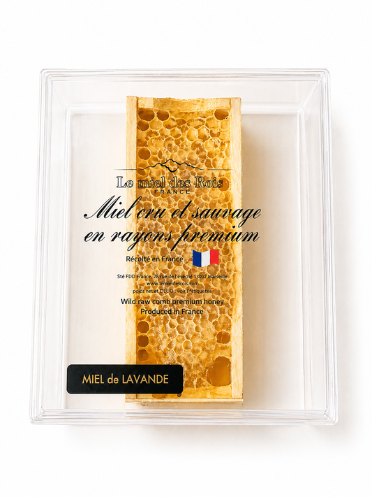 Miel en rayon de  Lavande de Provence (alvéoles de miel cru)
