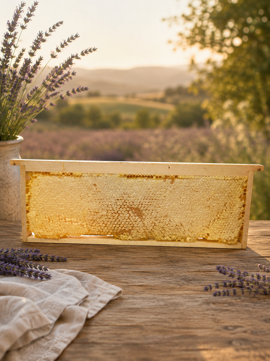 Miel cru de Lavande en rayons premium de Provence