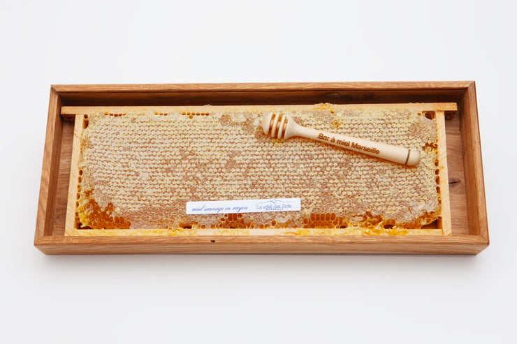 miel brut en rayon