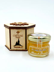Mini boîte cadeau Notre-Dame de la Garde + mini pot de miel / Provence