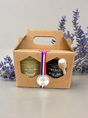 Coffret cadeau 2 pots de 250 g de miel