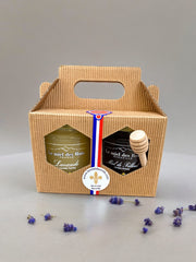 Coffret cadeau 2 pots de 250 g de miel